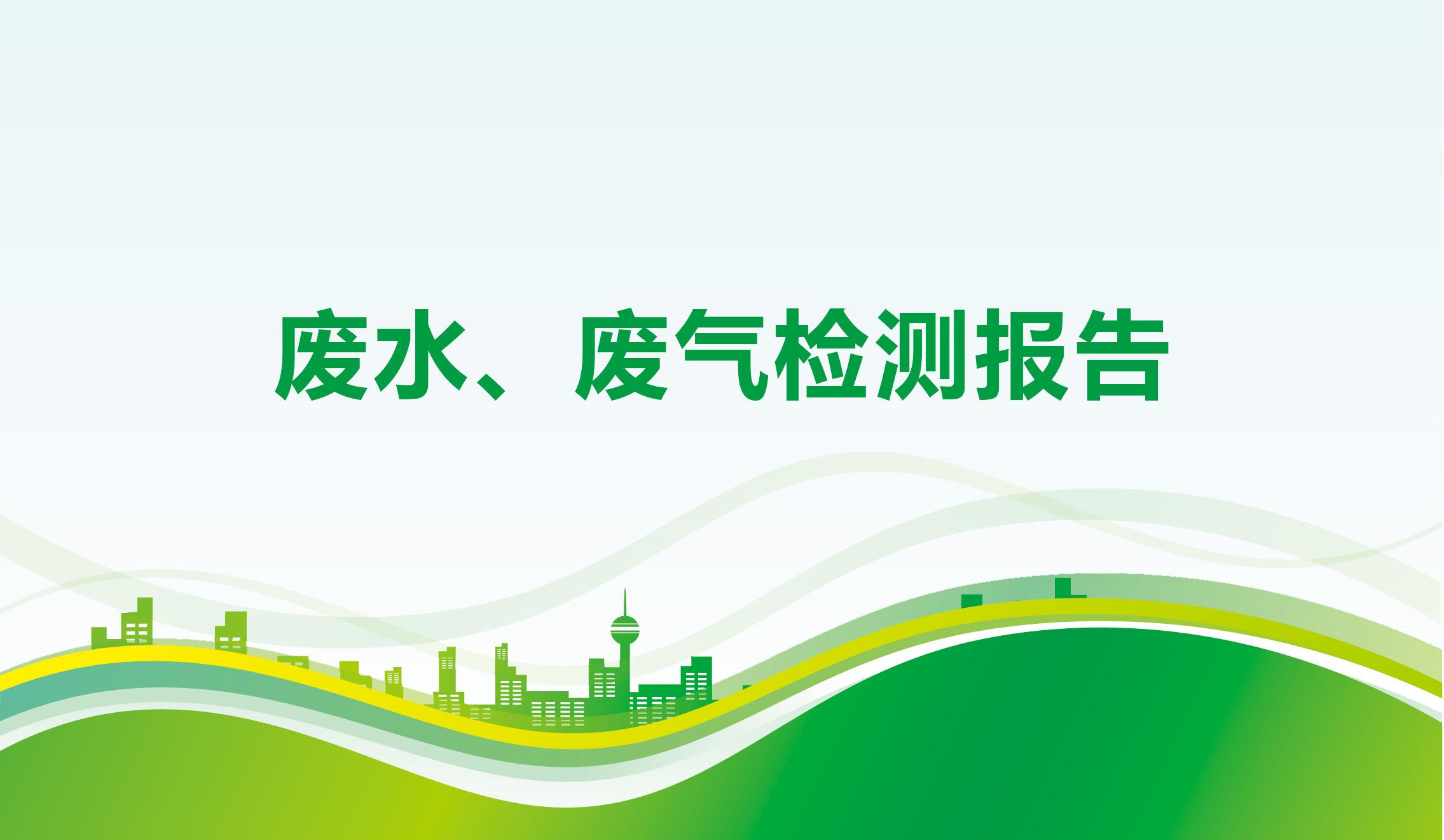 廢水、廢氣檢測(cè)報(bào)告-海一